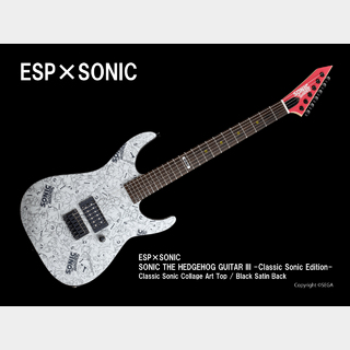 ESP×SONICSONIC THE HEDGEHOG GUITAR III -Classic Sonic Edition-
