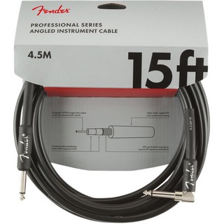Fender フェンダー Professional Series Instrument Cable SL 15' Black ギターケーブル
