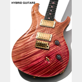 Paul Reed Smith(PRS) Private Stock Custom24 1-Piece Curly Maple Top & African Blackwood F.B. Bonnie Pink Crossfade 2017