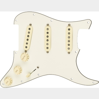 Fender Custom Shop Pre-Wired Strat Pickguard, Texas Special SSS, Parchment 11 Hole PG