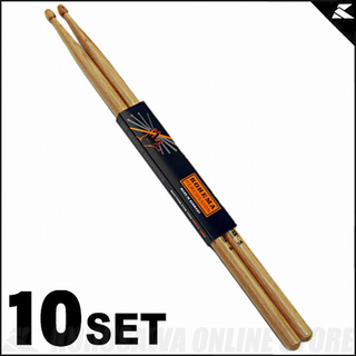 Rohema Percussion Hornwood Series 61323/3 Hornwood 5A (ドラムスティック/ビーチ)(10セット)
