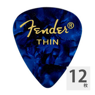 Fenderフェンダー 351 Shape Blue Moto Thin ギターピック 12枚入り