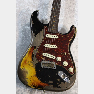 Fender Custom Shop Limited Roasted 1961 Stratocaster Super Heavy Relic Aged Black over 3-Color Sunburst [3.39kg]