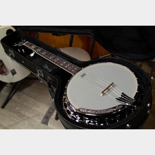 ARIASB-40 5弦バンジョー  ハードケース付き  マイク搭載アンプに繋げる エレキバンジョー Banjo