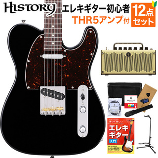 HISTORY HTL-Standard BLK エレキギター 初心者12点セット 【THR5アンプ付き】