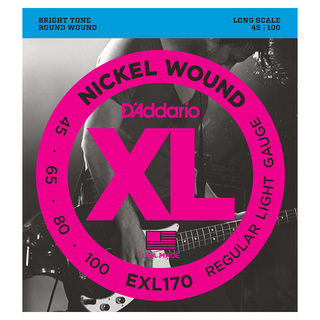 D'Addario EXL170 ニッケル 45-100 レギュラーライトエレキベース弦