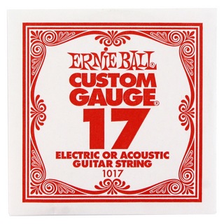ERNIE BALLアーニーボール 1017 PLAIN STEEL 017 ギター用バラ弦