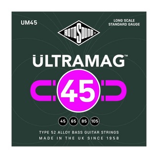 ROTOSOUND UM45 Ultramag Standard Type 52 Alloy 45-105 LONG SCALE エレキベース弦×2セット