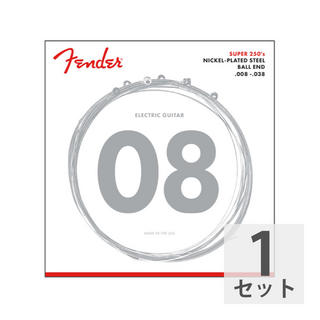 Fenderフェンダー Super 250 Guitar Strings Nickel Plated Steel Ball End 250XS .008-.038 エレキギター弦