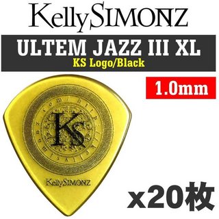 愛曲楽器オリジナル [20枚セット]Kelly SIMONZ(ケリーサイモン) オリジナルピック KSJZ3-100 ウルテム JAZZ III XL 1.00mm