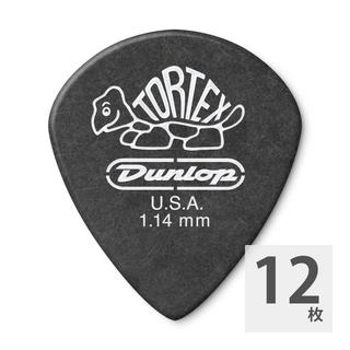 Jim Dunlop482 Tortex Pitch Black Jazz III 1.14mm ギターピック×12枚