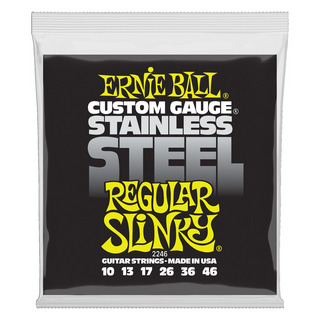 ERNIE BALL アーニーボール 2246 Regular Slinky Stainless Steel Wound 10-46 Gauge エレキギター弦