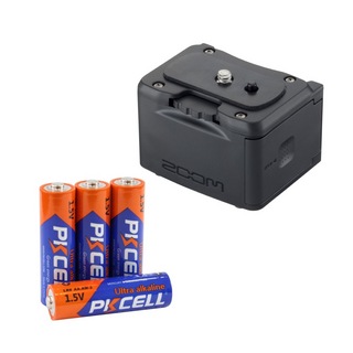 ZOOMBCQ-2n Q2n・Q2n-4K用 外部バッテリーケース ＆ 単3アルカリ電池 4本パック セット