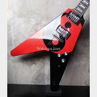 DEAN USA Custom Shop Michael - Schenker  / Yin -Yang Flying V / Black & Red Sparkle 