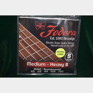 Fodera Fodera  Bass String 5 Sstring Set 45 65 85 105 130 Nickel Extra Long