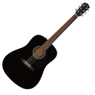 Fender フェンダー CD-60S Dreadnought Walnut Fingerboard Black アコースティックギター