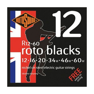 ROTOSOUNDR12-60 Roto Blacks NICKEL DETUNING 12-60 エレキギター弦×3セット