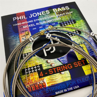 Phil Jones BassHAND-WOUND STRINGS Nickel 4弦用【定形外】