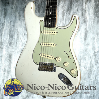 Fender Custom Shop2021 MBS 1961 Stratocaster Relic Master Built by Todd Krause (Aged Olympic White) 