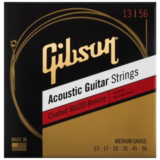 Gibson Coated 80/20 Bronze Acoustic Guitar Strings [SAG-CBRW13 Medium]
