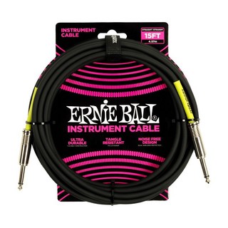 ERNIE BALL Classic Instrument Cable 15ft S/S Black [#6399]