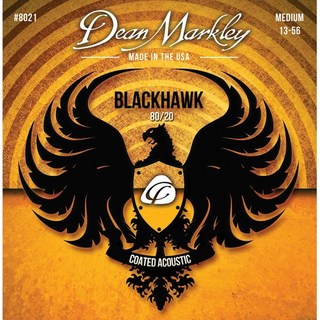 Dean MarkleyBlack Hawk Coated Acoustic 80/20 Bronze MED 13-56 [#8021] 【特価】