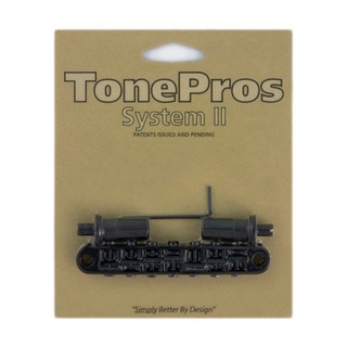 TONE PROSTP7-B 7 String Metric Tuneomatic Large Posts ブラック ギター用ブリッジ