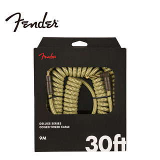 FenderDeluxe Series Coil Cable 30' -Tweed-《カールケーブル》【オンラインストア限定】