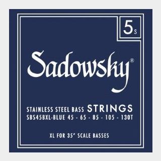 SadowskySBS45b Blue SBS45b Blue Label Bass String Set Stainless Steel 5弦
