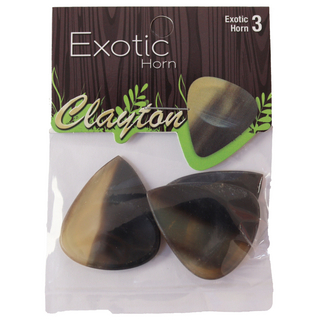 CLAYTONクレイトン HHS/3 Horn Exotics ギターピック×3枚