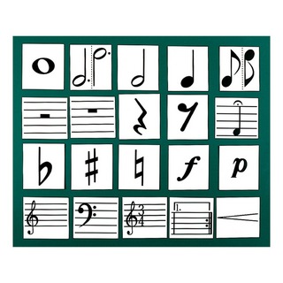 全音ZOK-9 楽譜記号マグネットカード 黒板表示用教材
