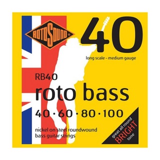 ROTOSOUND RB40 Roto Bass Medium 40-100 LONG SCALE エレキベース弦×2セット