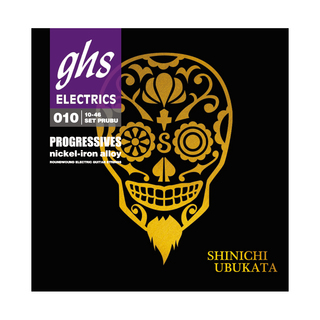 ghs PRUBU PROGRESSIVE UBUKATA SIGNATURE 10-46 エレキギター弦×3セット