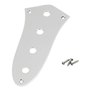 Fender フェンダー Jazz Bass Control Plate (4-Hole) クローム ベース用コントロールプレート
