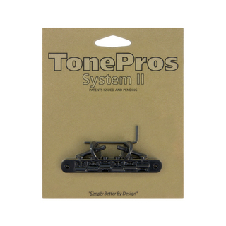 TONE PROSAVR2-B TonePros Replacement ABR-1 Tuneomatic ブラック ギター用ブリッジ