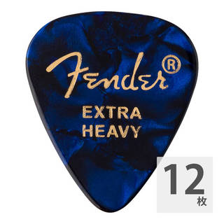 Fender フェンダー 351 Shape Premium Picks Extra Heavy Blue Moto ギターピック 12枚入り