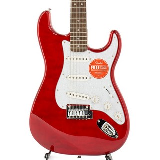 Squier by Fender Affinity Series Stratocaster QMT (Crimson Red Transparent) 【キズ有り特価】