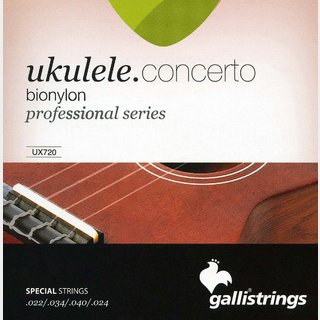 Galli StringsUX 720 Concerto Bionylon ウクレレ弦 .022-.040【渋谷店】