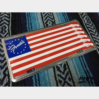Fender License Plate American Flag