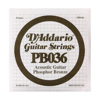 D'Addarioダダリオ PB036 Phosphor Bronze バラ弦×5本 アコースティックギター用バラ弦
