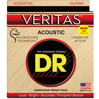 DRVERITAS VTA-11 CUSTOM LITE アコースティックギター弦×6セット