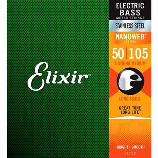Elixir14702 Electric Bass Stainless Steel with NANOWEB Coating エリクサー エレキベース弦【心斎橋店】