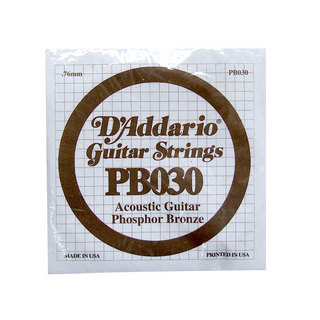 D'Addarioダダリオ PB030弦 Phosphor Bronze×5本 アコースティックギター用バラ弦