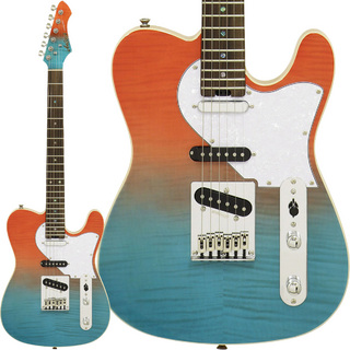 Aria Pro II 615-AE200LTD ホライズンレッド テレキャスター 3PU エレキギター