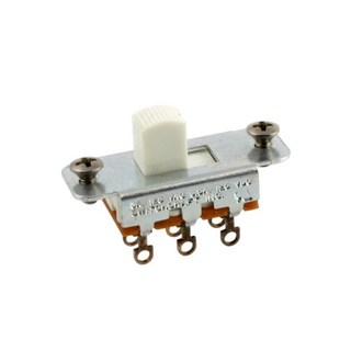 ALLPARTS SWITCHCRAFT WHITE ON-ON SLIDE SWITCH/EP-0260-025【お取り寄せ商品】