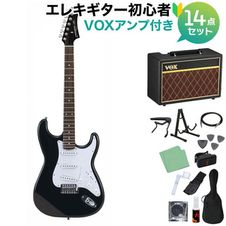 Photogenic ST180 HBK エレキギター 初心者14点セット【VOXアンプ付き】 ストラトタイプ