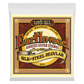 ERNIE BALL アーニーボール 2043 Earthwood Silk ＆ Steel Regular 80/20 Bronze 13-56 アコースティックギター弦