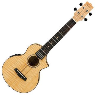 Ibanez エレクトリック・ウクレレ UEW12E-OPN / Open Pore Natural flat / Flamed Maple top