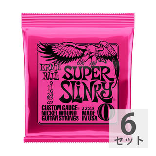 ERNIE BALLアーニーボール 【6セット】 09-42 Super Slinky (2223) エレキギター弦