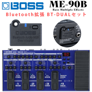 BOSSME-90B + BT-DUAL Bluetooth拡張セット マルチエフェクター エレキベース用 DI搭載